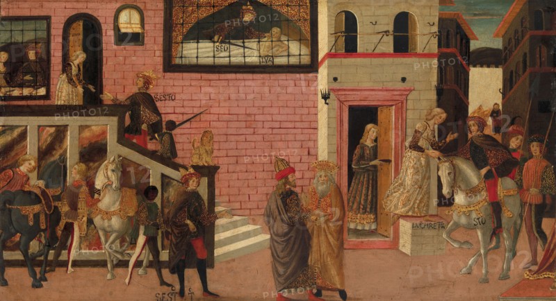 The Rape of Lucretia, late 15th-early 16th century. Creator: Master of Marradi.