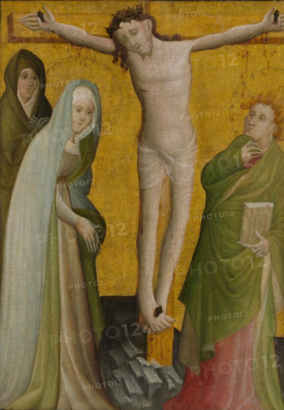 The Crucifixion, ca. 1400. Creator: Master of the Berswordt Altar.