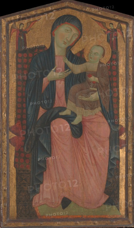 Madonna and Child Enthroned. Creator: Master of the Magdalen.