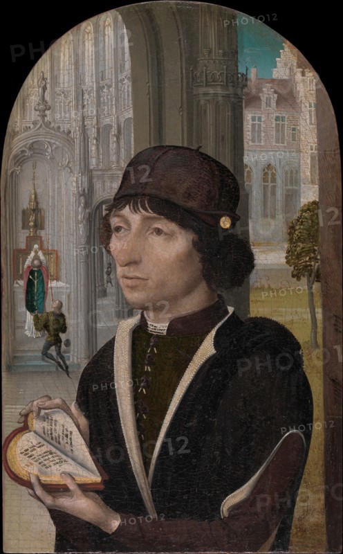 Young Man Holding a Book, ca. 1480. Creator: Master of the View of Sainte Gudule.