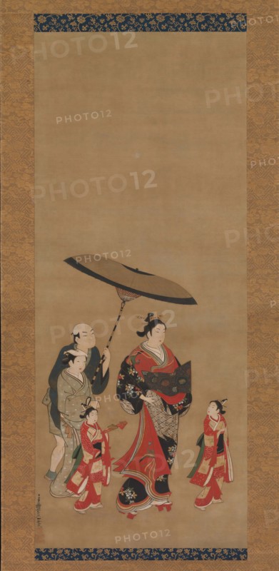 Courtesan on Parade, late 1730s-early 1740s. Creator: Miyagawa Issho.