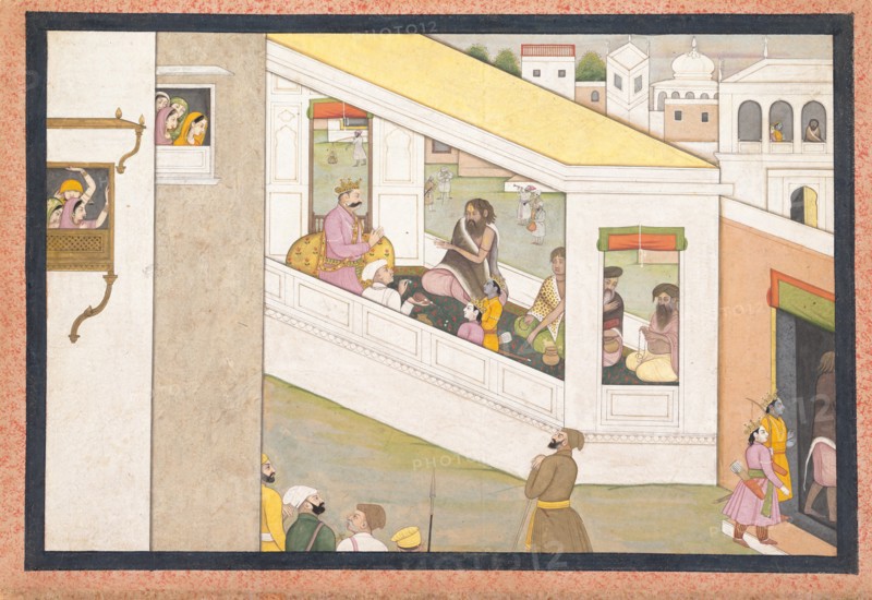 Rama and Lakshmana as Boys Assist the Sage Vishvamitra..., ca. 1780. Creator: Workshop active in the First generation after Nainsukh (active ca. 1735-78).