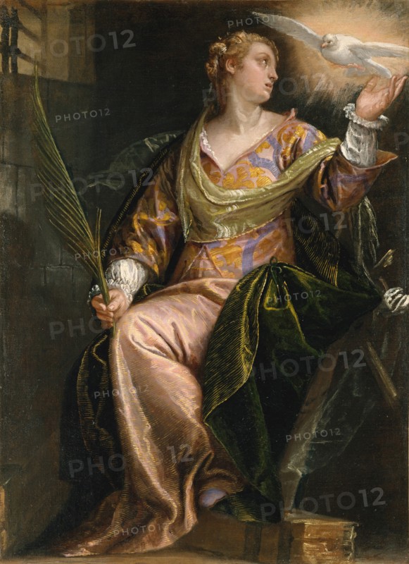 Saint Catherine of Alexandria in Prison, ca. 1580-85. Creator: Paolo Veronese.