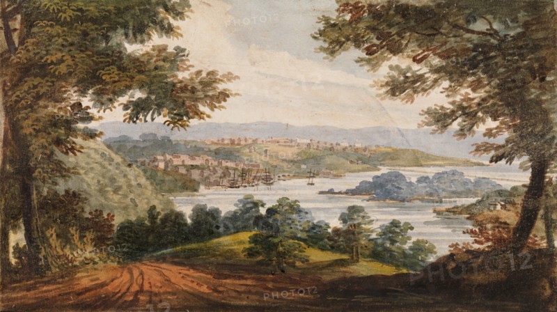 Washington and Georgetown from the Alexandria Road, 1811-ca. 1813. Creator: Pavel Petrovic Svin'in.