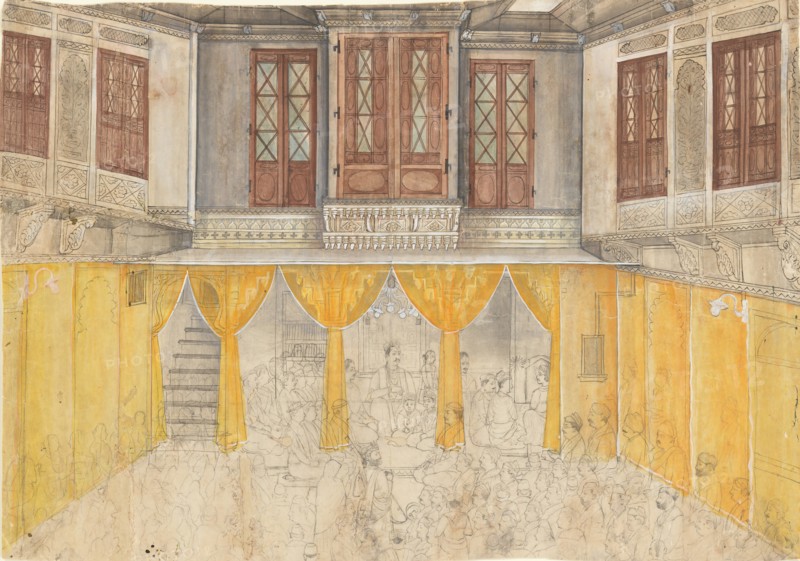 Palace Interior, ca. 1880-1900. Creator: Ragunath.