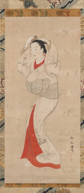 Standing Woman, 1740s. Creator: Ryukado.