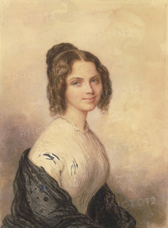 Anne Charlotte Lynch (Later Mrs. Vincenzo Botta), ca. 1847. Creator: Savinien Edme Dubourjal.