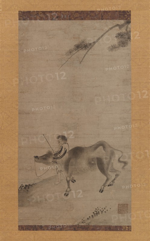 Oxherding, first half of the 15th century. Creator: Sekkyakushi.