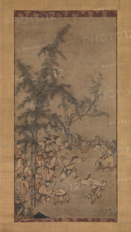 Seven Sages of the Bamboo Grove, 1550s. Creator: Sesson Shukei.