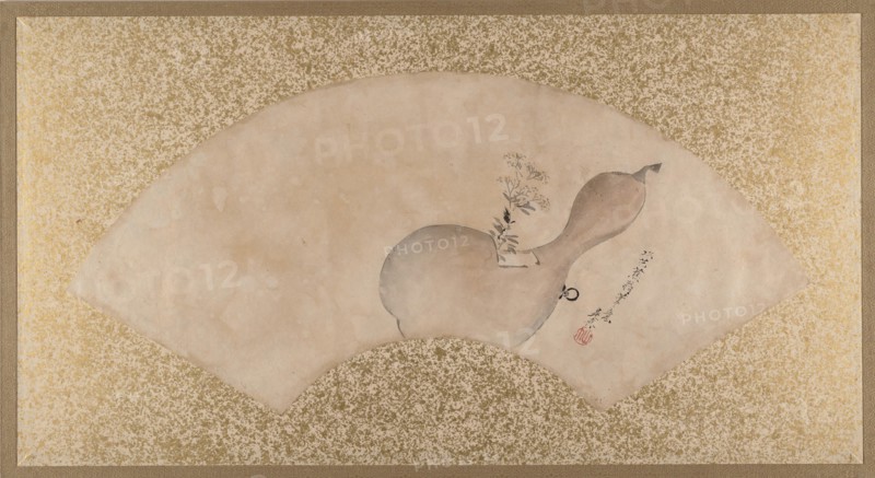 Flowers in Gourd, late 19th century. Creator: Shibata Zeshin.