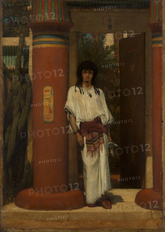 An Egyptian in a Doorway, 1865. Creator: Sir Lawrence Alma-Tadema.