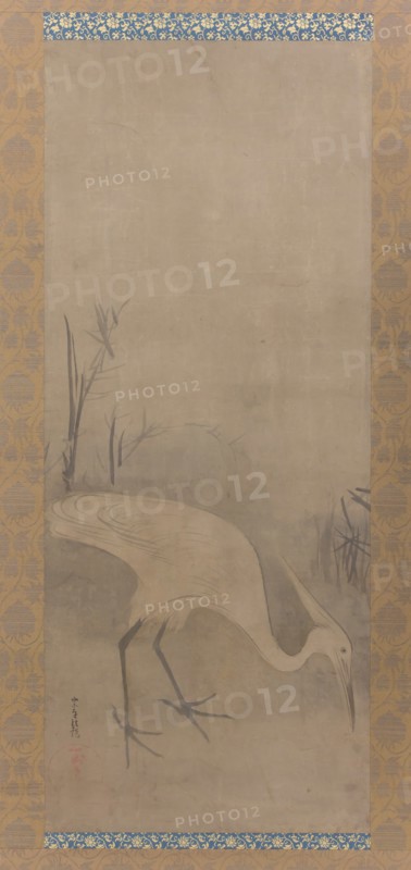 White Heron (Shirosagi zu), early 17th century. Creator: Tawaraya Sotatsu.
