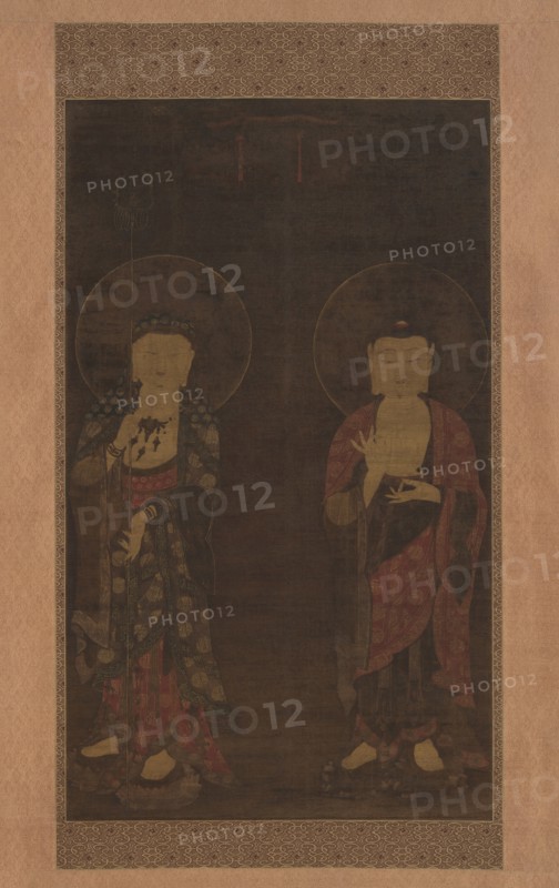 Amitabha and Kshitigarba, first half of the 14th century. Creator: Unknown.