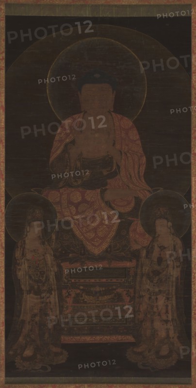 Amitabha triad, ca. 13th century. Creator: Unknown.