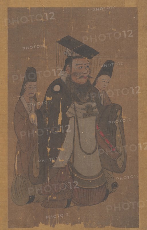 Emperor and Two Attendants. Creator: Unknown.