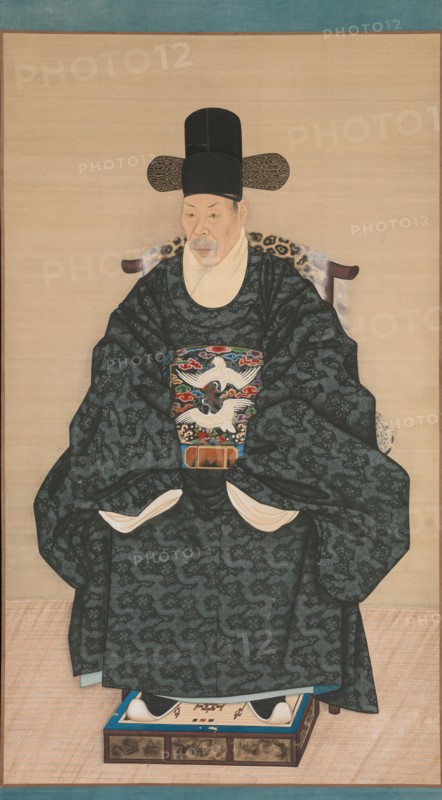 Portrait of Yun Dongseom (1710-1795), ca. 1790-1805. Creator: Unknown.