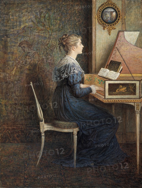 An Old Song, 1874. Creator: William John Hennessy.
