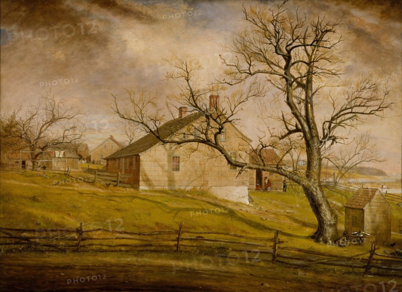 Long Island Farmhouses, 1862-63. Creator: William Sidney Mount.