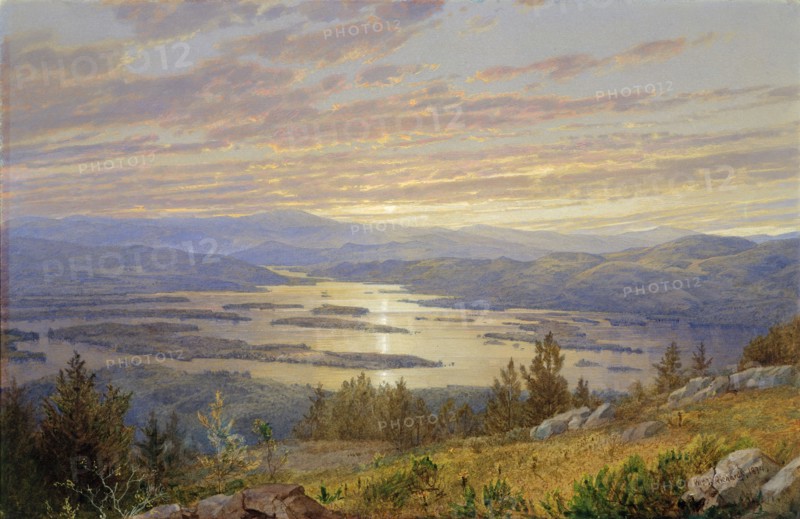 Lake Squam from Red Hill, 1874. Creator: William Trost Richards.