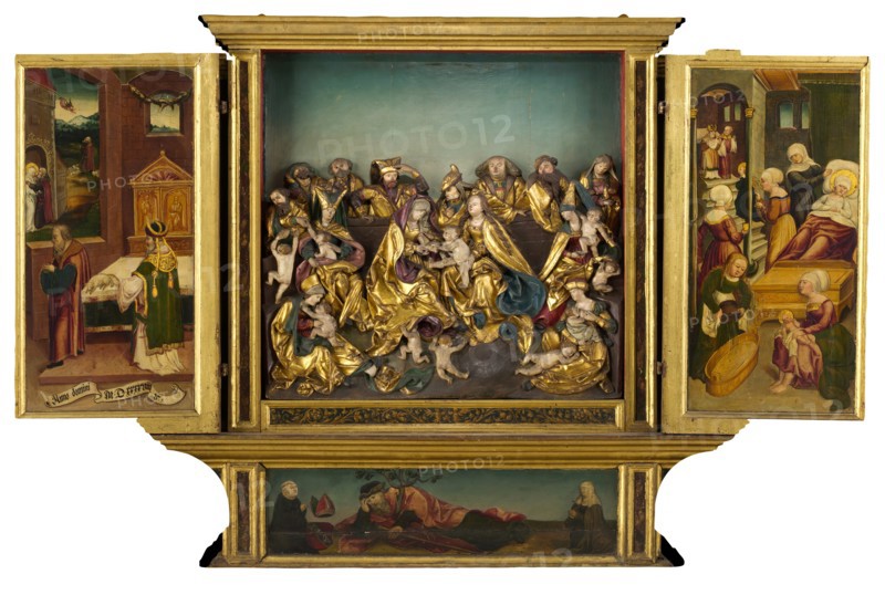 Altarpiece with scenes from the life of the Virgin, 1548. Creator: Unknown.