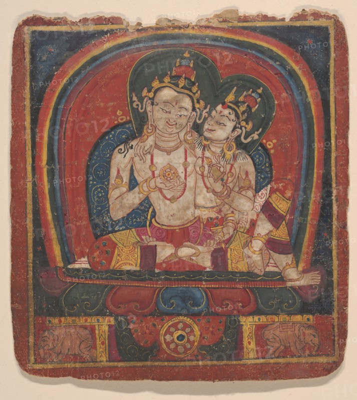 Initiation Card (Tsakalis): Vairochana, early 15th century. Creator: Unknown.