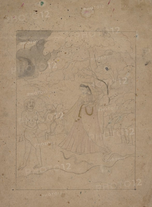 Abhisarika Nayika (Heroine Braving the Night), ca. 1800. Creator: Unknown.