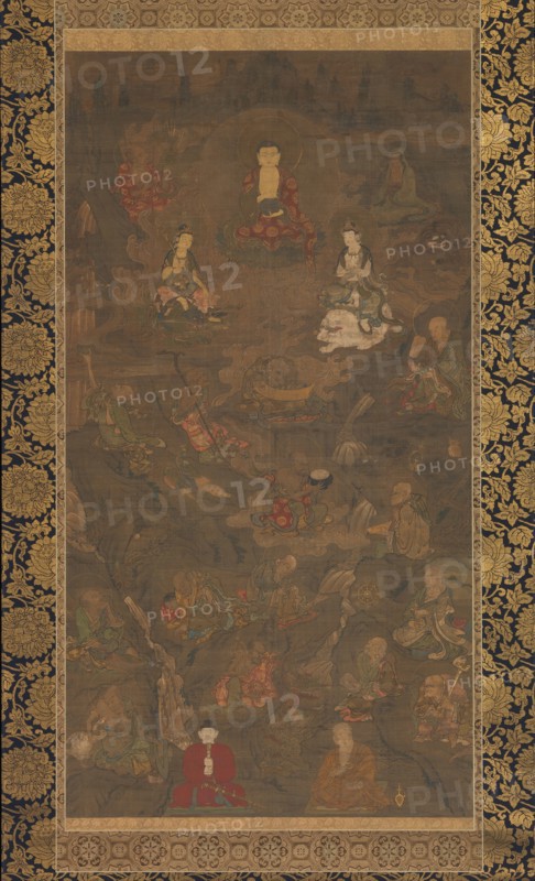 Shaka Triad and the Sixteen Rakan, 14th century. Creator: Unknown.