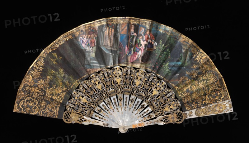 Fan, 1860-69. Creator: Unknown.
