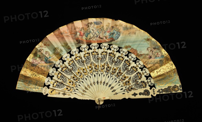 Fan, 1860-70. Creator: Unknown.