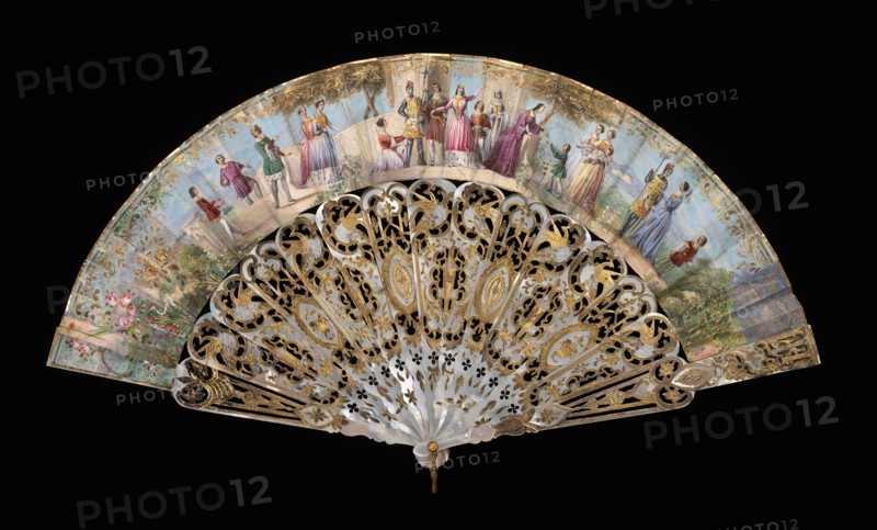 Fan, 1855-65. Creator: Unknown.