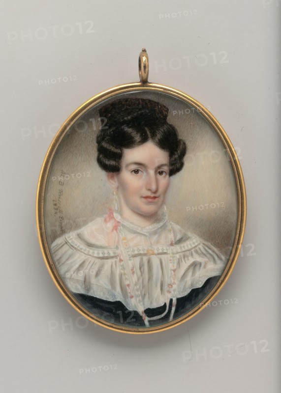 Portrait of a Lady, 1834. Creator: Moses B Russell.