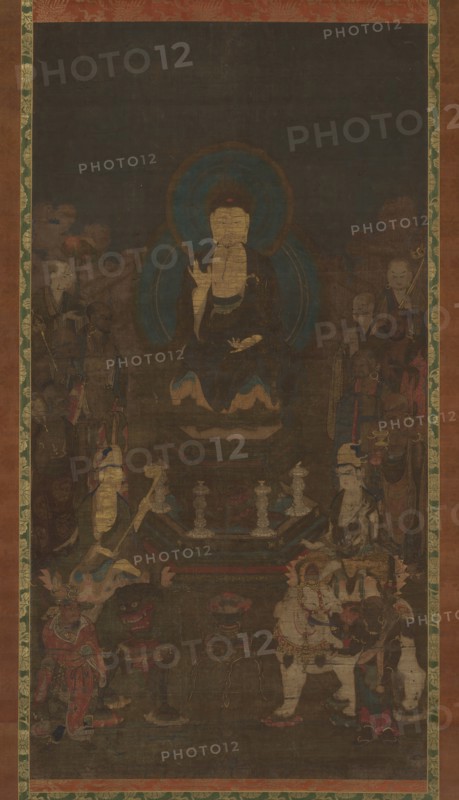 Shaka, Monju, Fugen and the Ten Great Disciples (Judai Deshi), 14th century. Creator: Unknown.