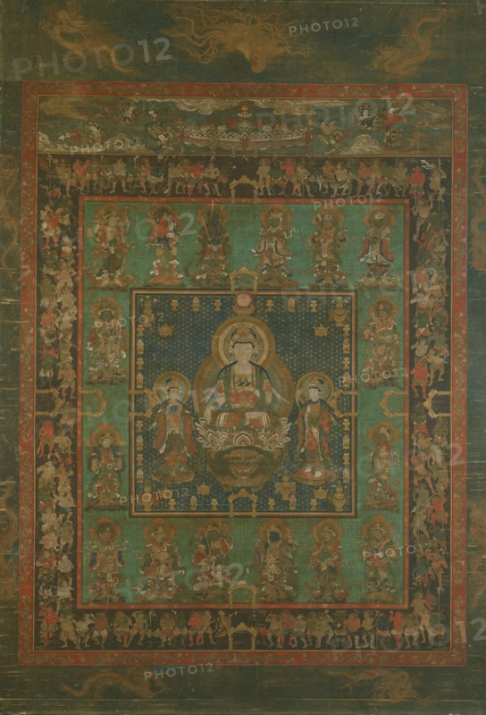 Mandala of Hannya Bosatsu, 14th century. Creator: Unknown.
