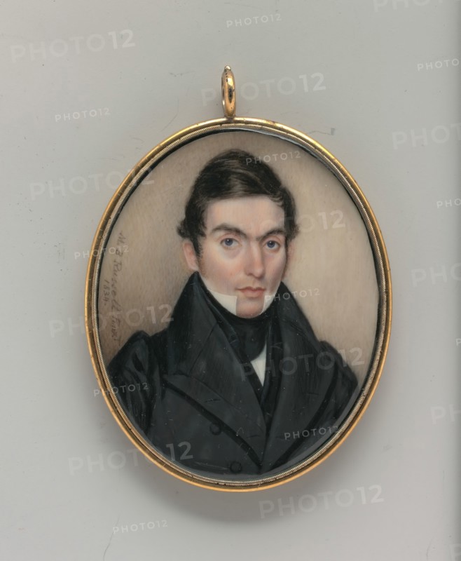 Portrait of a Gentleman, 1834. Creator: Moses B Russell.