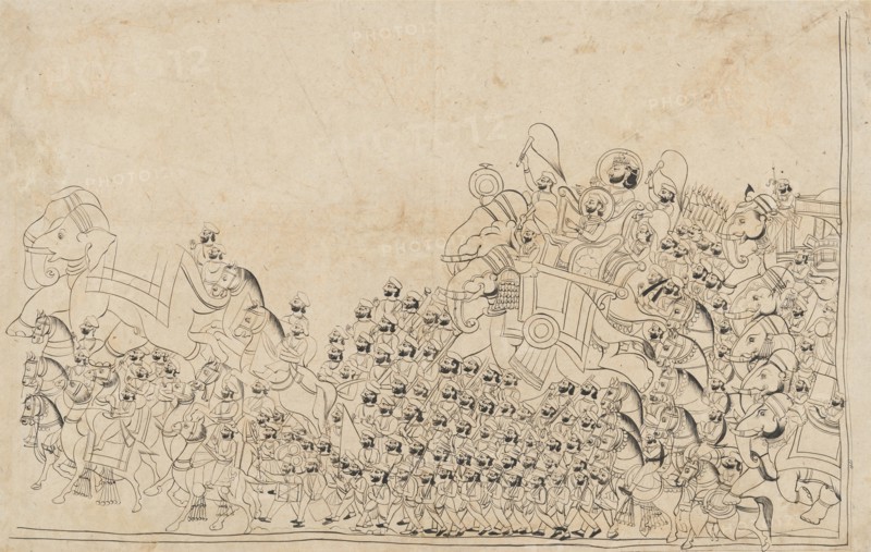 A Ruler in Procession, early 19th century. Creator: Unknown.