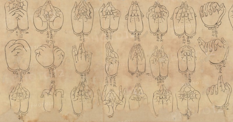 Scroll of Mudras, 11th-12th century. Creator: Unknown.