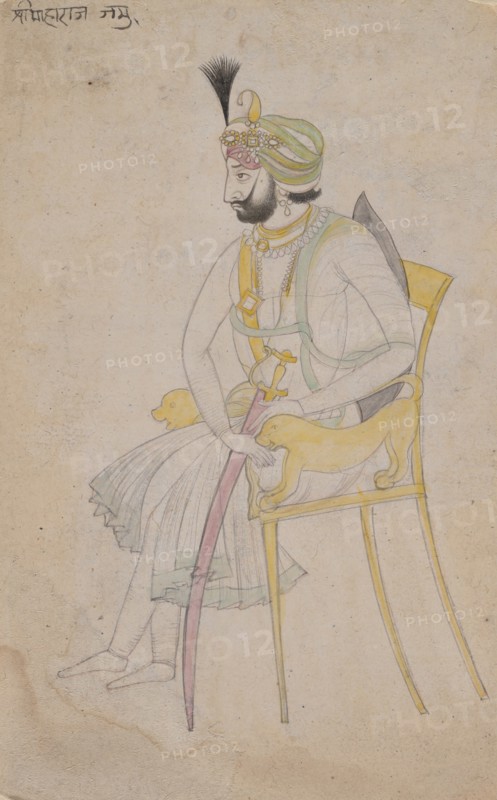Maharaja Ranbir Singh, ca. 1860-80. Creator: Unknown.