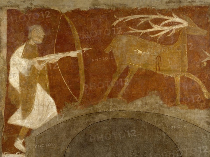 Hunting Scene, first half 12th century (possibly 1129-34). Creator: Unknown.