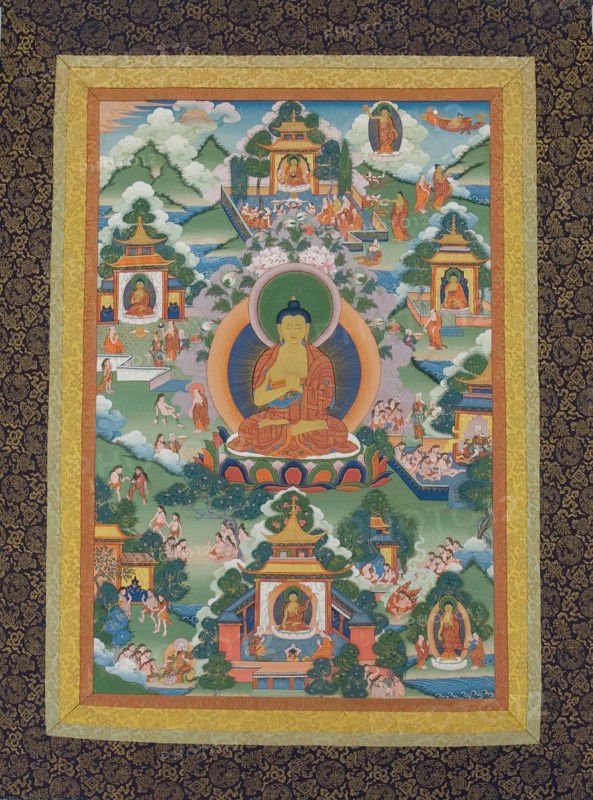 Buddha Seated on a Lotus Pedestal, 19th century. Creator: Unknown.