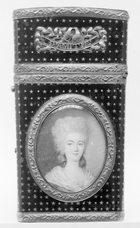 Souvenir with portrait of a woman, 1789. Creator: Unknown.