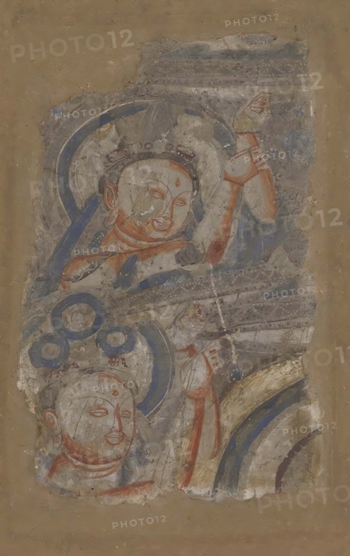 Two Bodhisattvas, ca. 6th-7th century. Creator: Unknown.