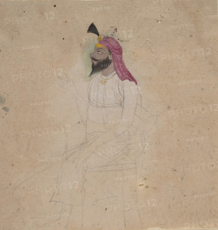 Portrait of a Sikh Noble, early 19th century. Creator: Unknown.
