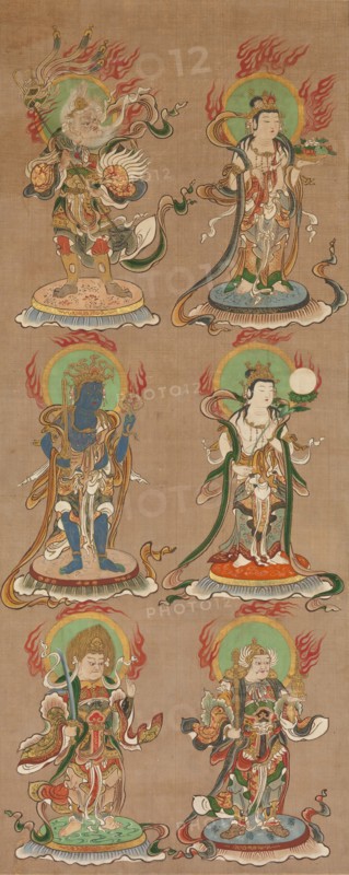 Twelve Deva Kings (Juniten), 16th century. Creator: Unknown.