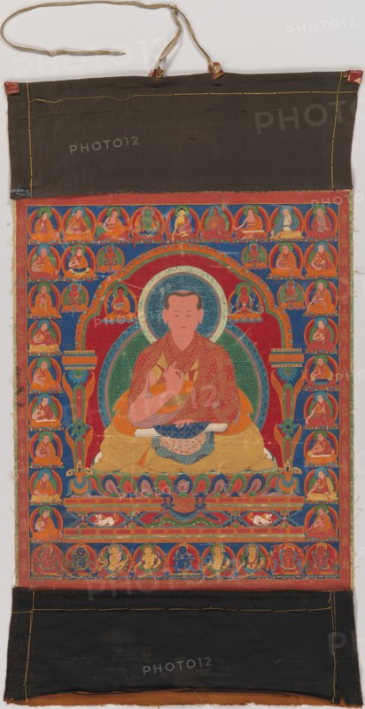 Portrait of Munchen Sangye Rinchen, the Eighth Abbot of Ngor Monastery, late 16th century. Creator: Unknown.