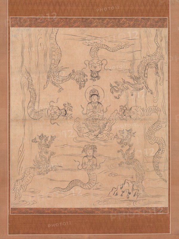 Sketch of an "Inviting Rain" Mandala, 12th century. Creator: Unknown.