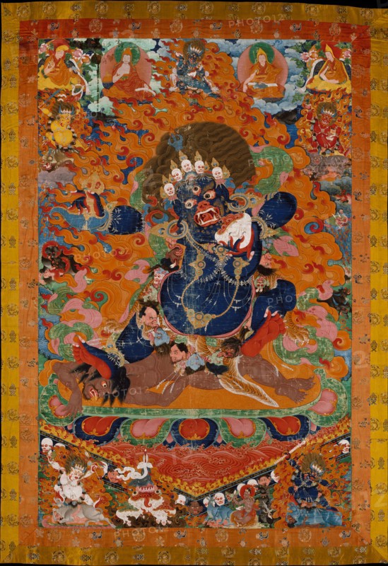 Yamantaka, Destroyer of the God of Death, early 18th century. Creator: Unknown.