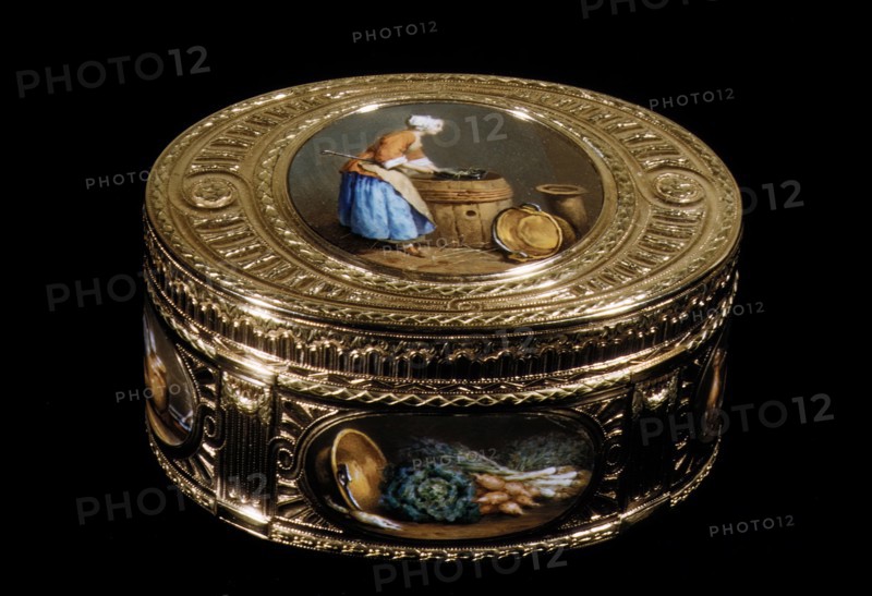 Snuffbox with kitchen scenes, 18th century (?). Creator: Unknown.