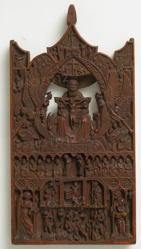 Plaque with the Adoration of Trinity, 15th century. Creator: Unknown.