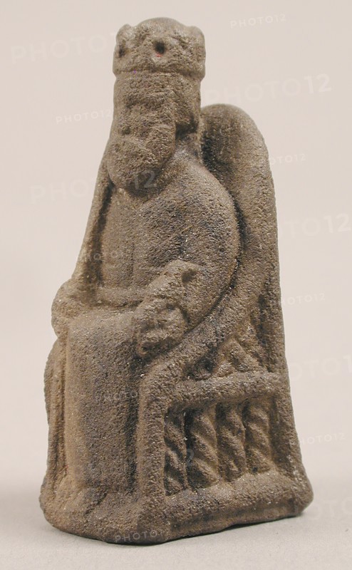 Game Piece in the Form of an Enthroned King, ca. 1200-1250. Creator: Unknown.