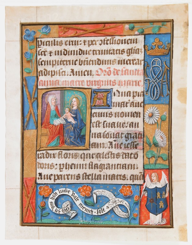 Manuscript Leaf from a Book of Hours, ca. 1500. Creator: Unknown.